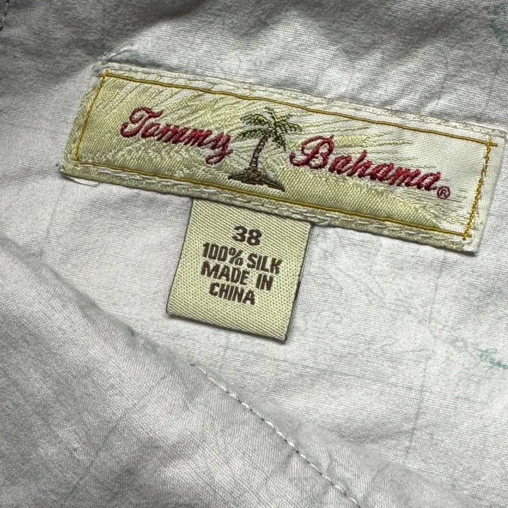Tommy Bahama Relax Mens 38 Black 100% Silk Chino Shorts Luxury Tropical Casual
